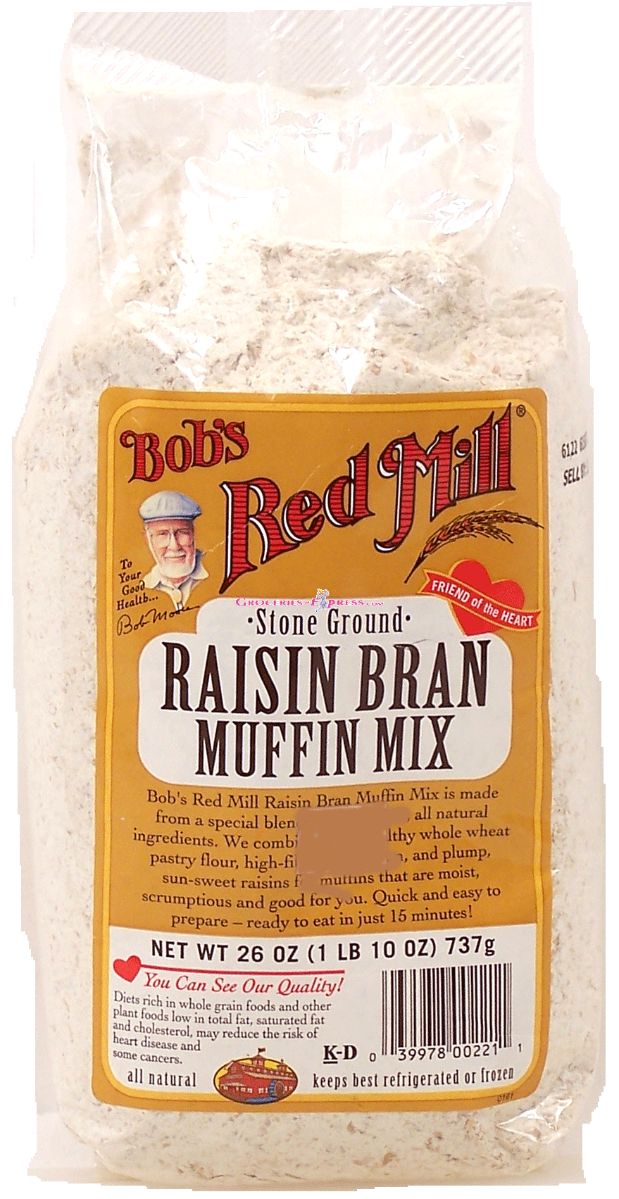 Bob's Red Mill&nbsp;Bob's Best&nbsp;stone ground raisin bran muffin mix Full-Size Picture